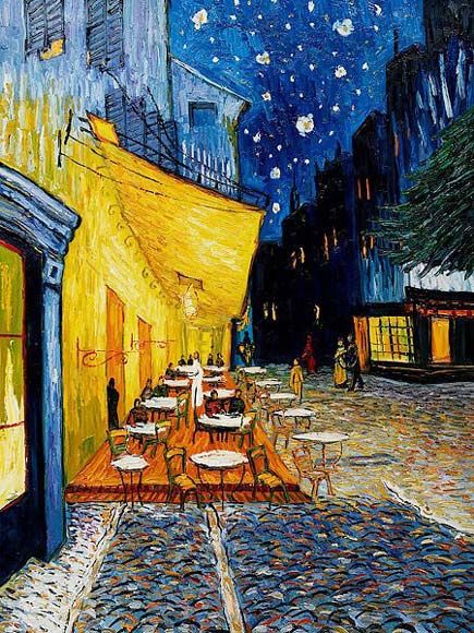 Café Terrace at Night Cafe Terrace at Night by Vincent Van Gogh Sharp